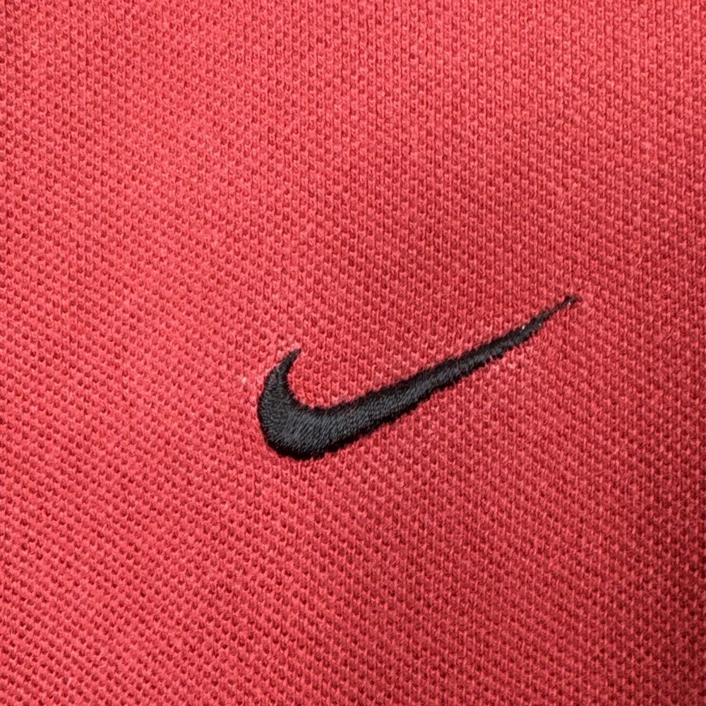 Vintage 90s Nike Team USC Polo Shirt Men XL Red Short Sleeve 100% Cotton Collage
